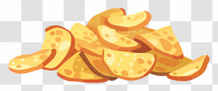 Chips - Golden Crisp Potato Chips For Snacking Transparent PNG