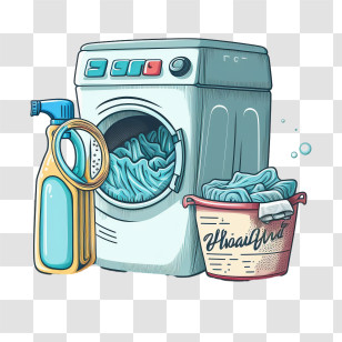 Washing Machine
 - Laundry Day With Washing Machine Transparent PNG