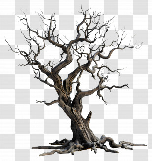 Dead Tree - Dead Tree With Twisted Branches Transparent PNG