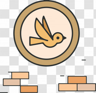 Cartoon Yellow Line Meter Beak Transparent PNG