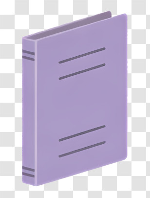 Icon - Purple Notebook Illustration For Stationery Collection Transparent PNG