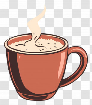 Hot Chocolate - Steaming Coffee Cup Transparent PNG