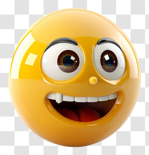 Precious - Cheerful Smiley Emoji Face Illustration Transparent PNG