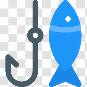 Fishing Hooks - Fish And Hook Icon Transparent PNG