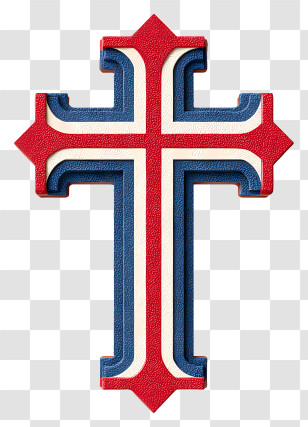 Fourth Of July Cross - Patriotic Cross Symbol Transparent PNG