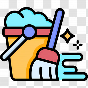 Cleaning Mop - Cleaning Supplies Icon Transparent PNG