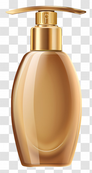 Tanning Lotion - Elegant Lotion Bottle With Pump Transparent PNG