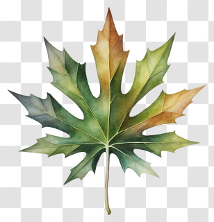 Maple Leaf - Maple Leaf Illustration In Watercolor Transparent PNG