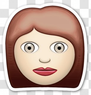 Mouth Cartoon - Ear - Sticker Brown Hair Transparent PNG