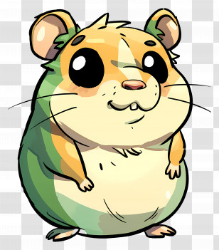 Cartoon Hamster - Adorable Hamster Cartoon Illustration Transparent PNG