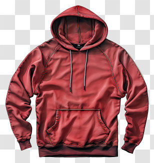 Hoodie - Red Casual Hoodie Illustration Transparent PNG