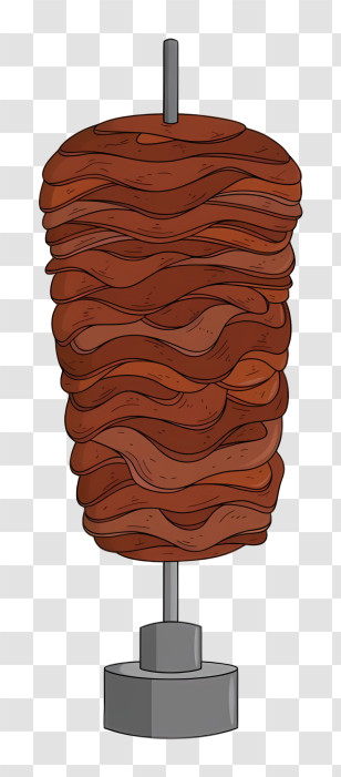 Taco - Grilled Meat On Skewer For Shawarma Transparent PNG
