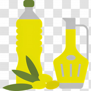 Cooking Oil - Olive Oil Bottles Transparent PNG
