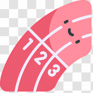 Race Track - Smiling Running Track With Lanes Transparent PNG