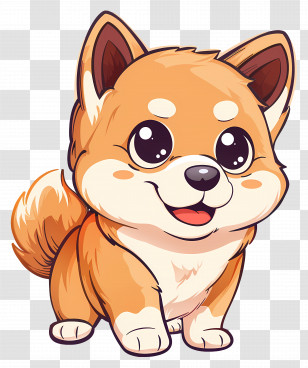 Cute Dog - Adorable Cartoon Dog Illustration Transparent PNG