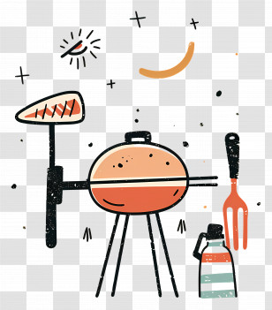 Barbecue - Barbecue Grill Illustration Transparent PNG