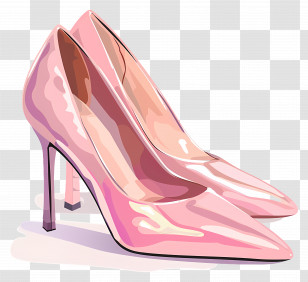 Woman Shoes - Stylish Pink High Heels For Women Transparent PNG