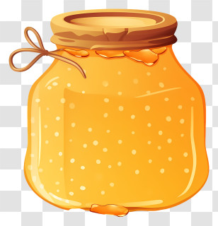 Honey Jar - Honey Jar With Golden Sweetness Transparent PNG