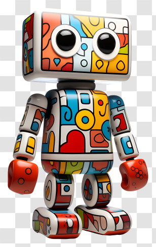 Cartoon Toy - Colorful Toy Robot For Play Transparent PNG