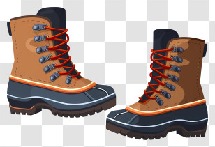 Winter Boots - Sturdy Hiking Boots For Outdoor Adventures Transparent PNG