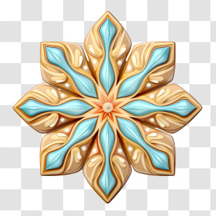 Christmas Cookies
 - Star-Like Ornate Decorative Design Transparent PNG
