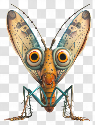 Summer - Big-eyed Insect Cartoon Transparent PNG