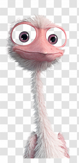 Photo Frame - Cartoon Bird With Big Eyes Transparent PNG