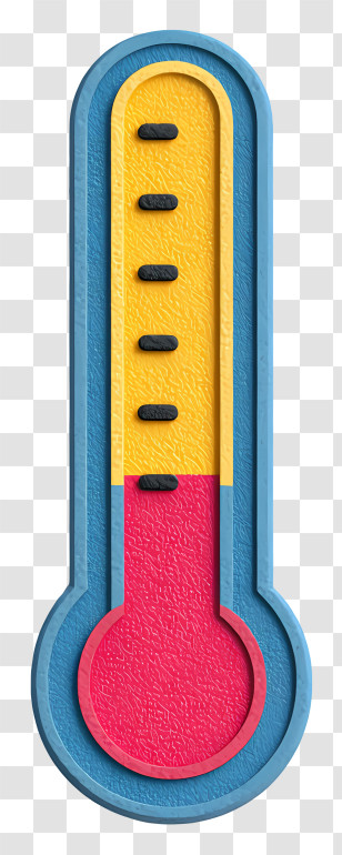 Goal Thermometer - Colorful Thermometer Illustration Transparent PNG