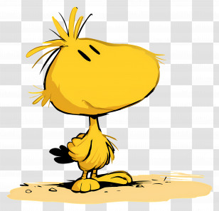 Cartoon Character - Cute Yellow Bird Cartoon Transparent PNG