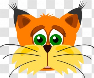 Eurasian Lynx Wildcat Canada Clip Art - Red Fox - Face Cliparts Transparent PNG