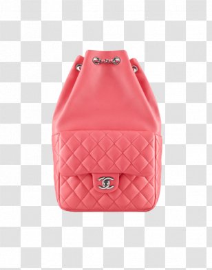 Chanel Handbag Backpack Fashion - Leather - Coral Transparent PNG