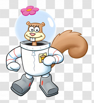 Sandy Cheeks - Cartoon Squirrel In Spacesuit Transparent PNG