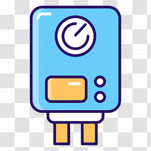 Water Heater - Modern Blue Electric Device Transparent PNG