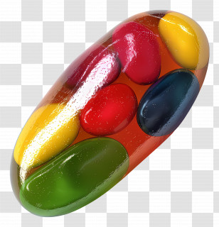 Jelly Bean - Colorful Jelly Bean Candy Transparent PNG