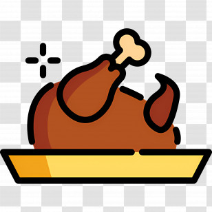 Turkey Food - Cooked Turkey Platter For Thanksgiving Feast Transparent PNG