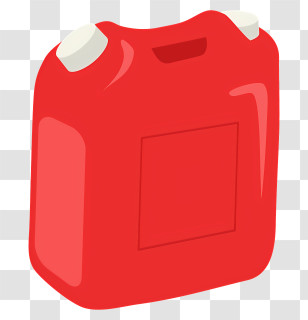 Icon - Red Fuel Canister Transparent PNG