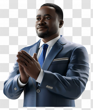 Businessman Applauding - Man In Suit Clapping Transparent PNG