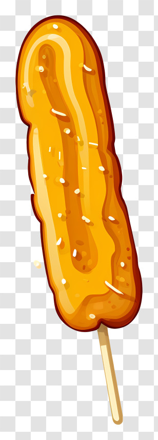 Ice Cream Cone - Corn Dog On A Stick Transparent PNG