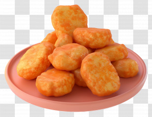Spicy Chicken Nuggets - Chicken Nuggets Transparent PNG