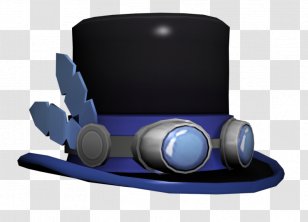 Top Hat Turquoise Pocket Watch Blue Silk Steampunk Transparent Png - blue glowing top hat roblox