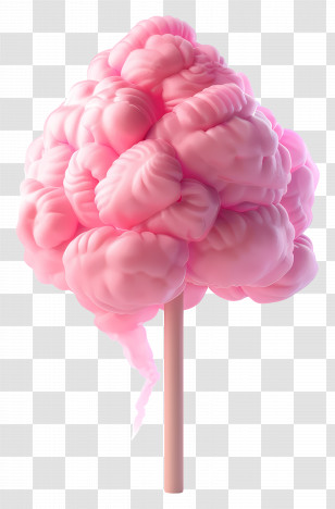 Cotton Candy - Pink Cotton Candy Transparent PNG