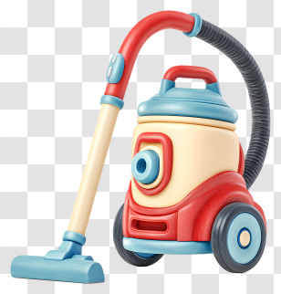Vacuum Cleaner - Colorful Toy Vacuum For Kids Transparent PNG