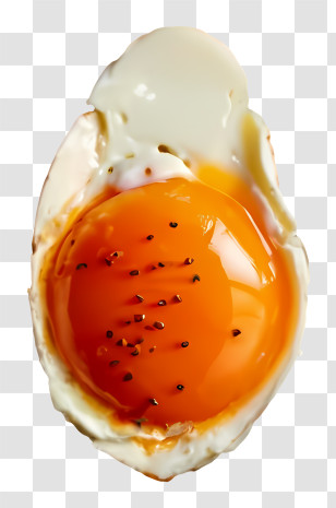 Fried Egg Egg Yolk Egg White Shallow Pan Circular Pan Transparent PNG