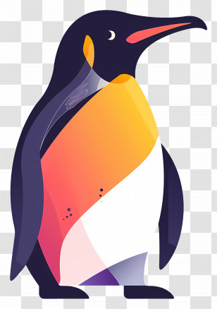 Colorful Penguin - Colorful Penguin Illustration Transparent PNG