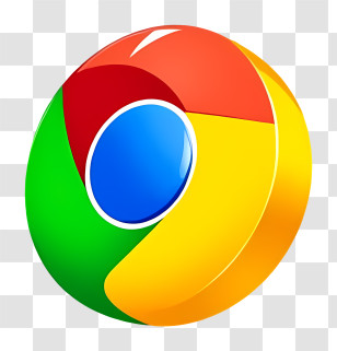 Glittering Google Chrome - Chrome Logo Illustration Transparent PNG