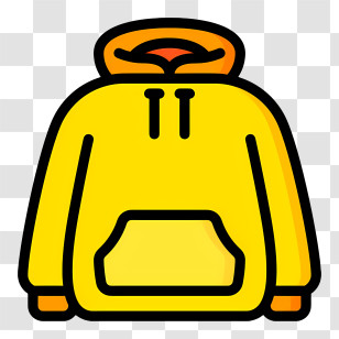 Hoodie Logo - Yellow Hoodie Illustration Transparent PNG