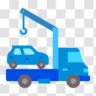 Tow Truck - Tow Truck With Car Transparent PNG