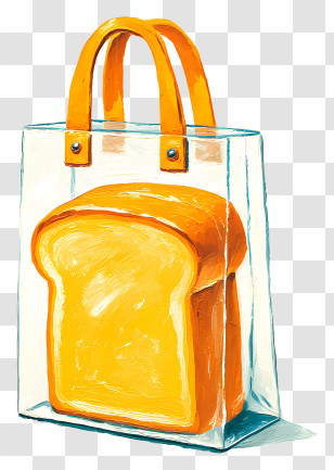 Bread In Plastic Bag - Transparent Bread Bag Transparent PNG