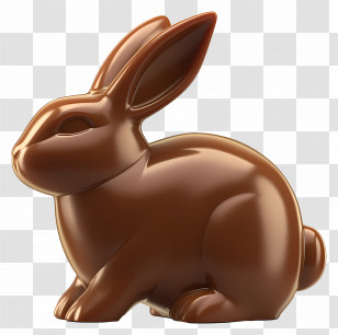 Chocolate Bunny - Chocolate Bunny For Easter Transparent PNG