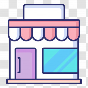 Retail - Cute Storefront Illustration Transparent PNG